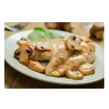 Pollo Asada en Salsa de Champiniones
