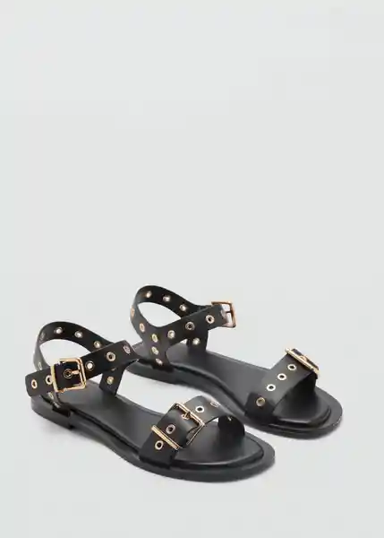 Sandalias Claudio Negro Talla 39 Mujer Mango