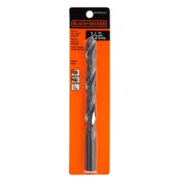 Black & Decker Broca Acero Rápido Metal Madera 1/2 BD-180012C