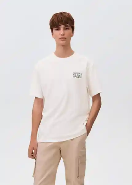 Camiseta Forward Offwhite Talla 22 Teen Niños Mango