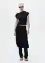 Top Juli Negro Talla XS Mujer Mango