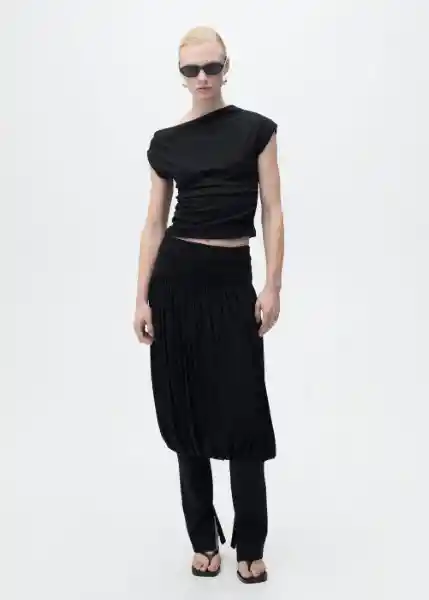 Top Juli Negro Talla XS Mujer Mango