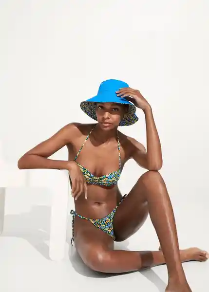 Top Bikini Bari Negro Talla L Mujer Mango