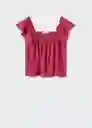 Top Pretty-H Fucsia Talla M Mujer Mango