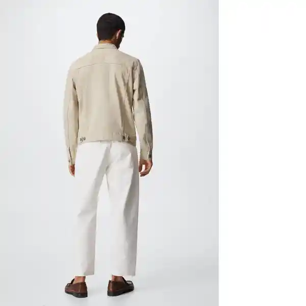 Cazadora Ryan Beige Talla L Hombre Mango