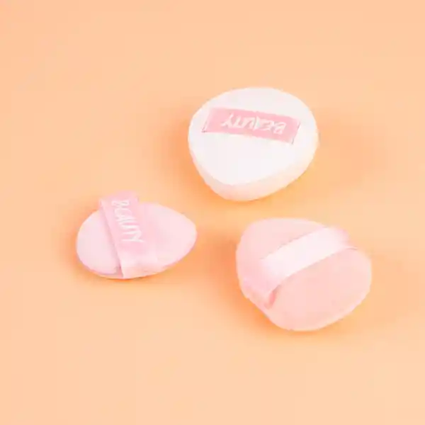 Esponja Mini de Maquillaje Serie Rosa Miniso