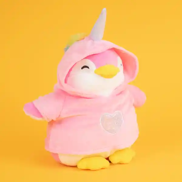 Sudadera Con Capucha Para Peluche Pen Pen Unicornio Rosa Miniso