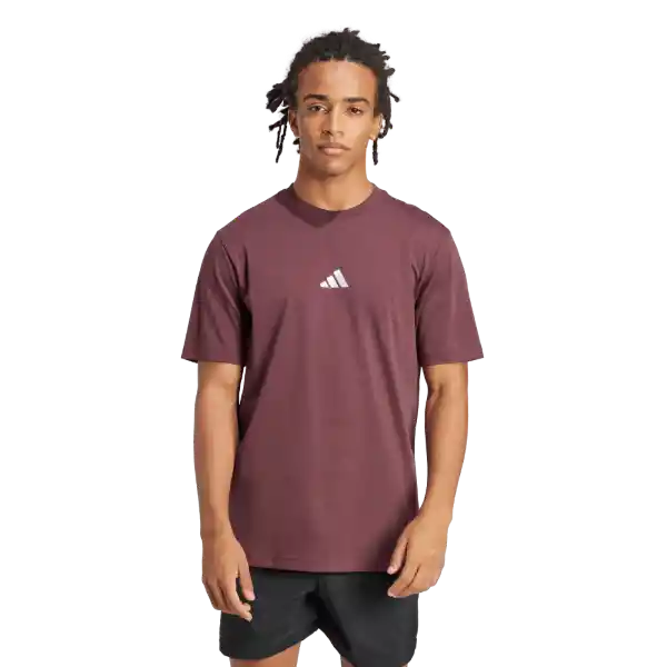 Adidas Camiseta Sl Sj Manga Corta Lifestyle Hombre Rojo Talla S