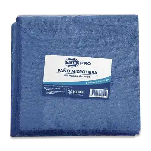 Task Pro Paño Microfibra Azul