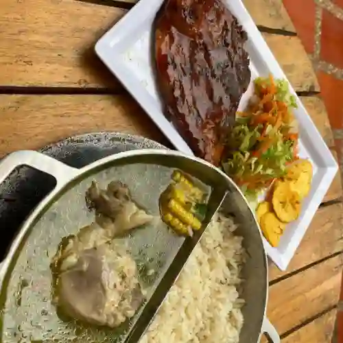 Chuleta a la bbq