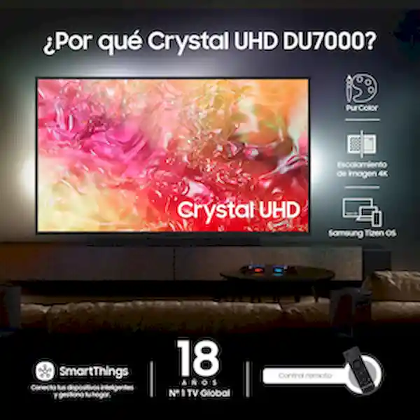 Samsung Televisor inteligente Tizen Crystal 4K de 109.2 cm