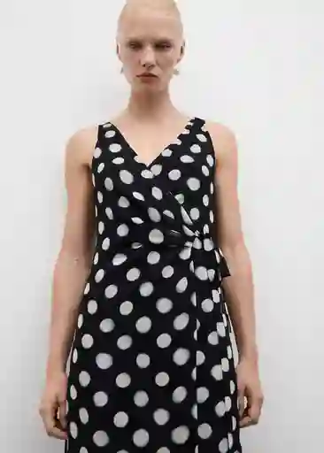 Vestido Giuly Negro Talla M Mujer Mango