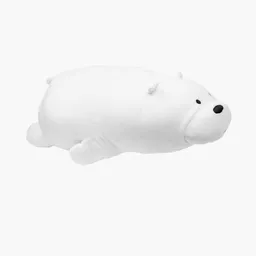 Miniso Peluche Polar Acostado Osos Escandalosos Mediano Blanco