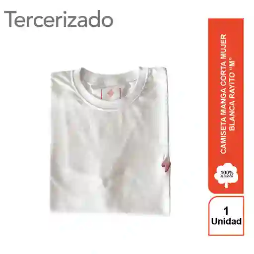 Rayito Camiseta Mujer Blanca M