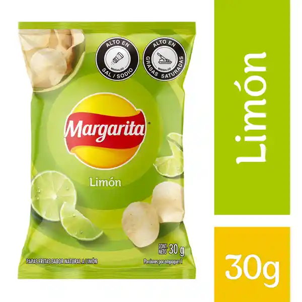 Margarita Papas Fritas Sabor Natural a Limón