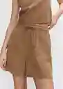 Short Bosco-h Caramelo Talla M Mujer Mango