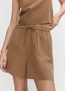 Short Bosco-h Caramelo Talla M Mujer Mango
