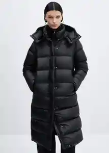 Abrigo Anorak Winter Negro Talla M Mujer Mango