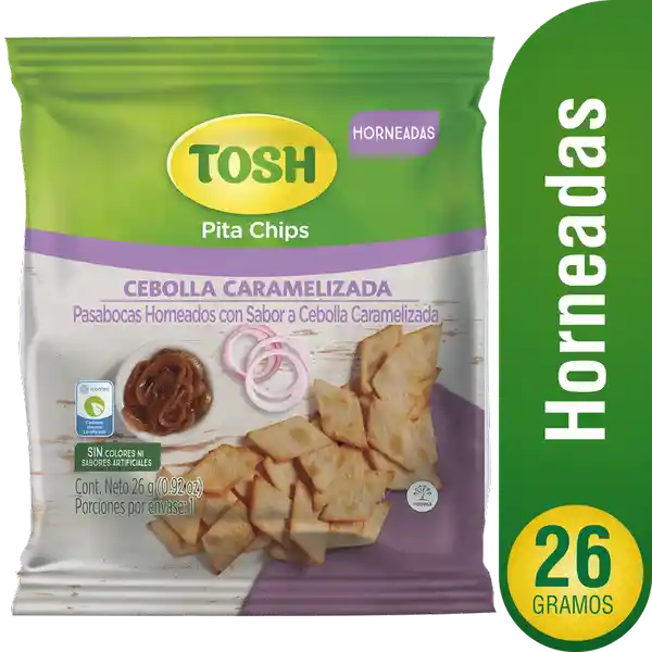 Tosh Pasabocas Pita Chips Cebolla Caramelizada