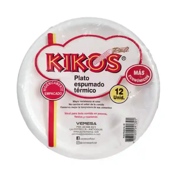 Kikos Plato Desechable N.23