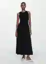 Vestido Valvi Negro Talla XL Mujer Mango