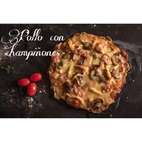 Pizza de Pollo y Champiñón