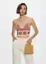 Top Dong Rosa Talla L Mujer Mango