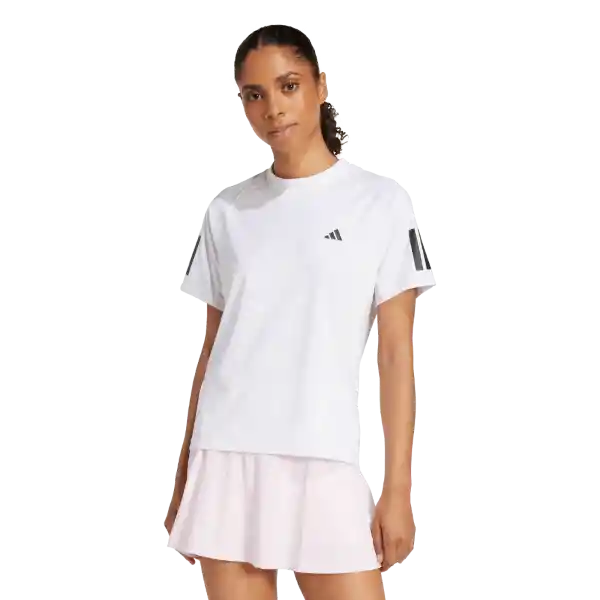 Adidas Camiseta Club Tee Para Tenis de Mujer Blanco Talla M