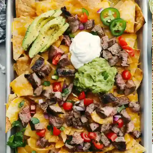 Nachos con carne