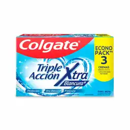 Colgate Crema Dental Triple Acción 60 mL x 3 Und