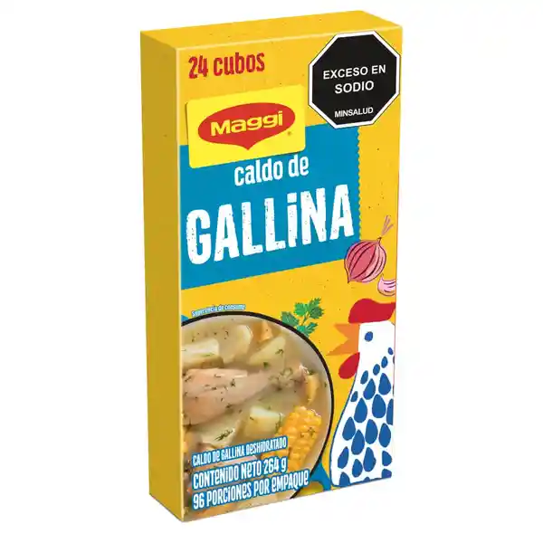 Caldo de Gallina MAGGI 24 cubos x 264g