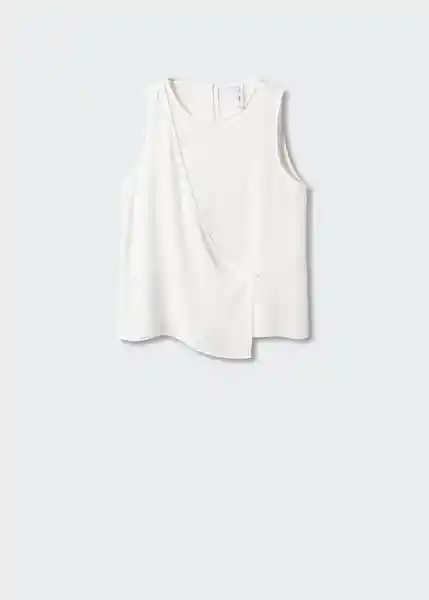 Blusa Maracuyá Blanco Talla XL Mujer Mango