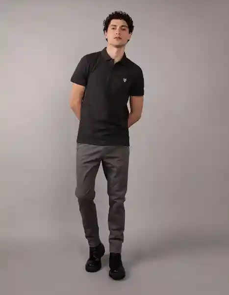 Camiseta Polo Hombre Gris Talla: MEDIUM 9147008 American Eagle