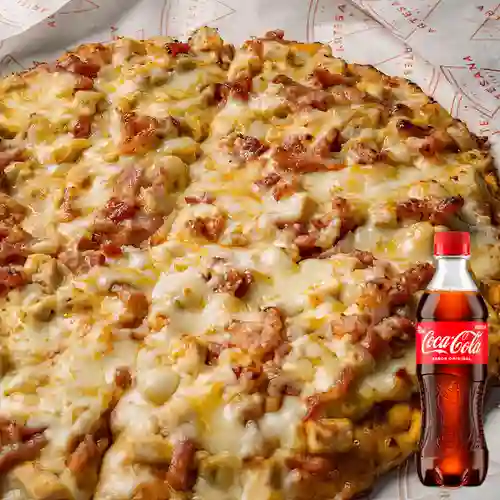 Pizza Dulce Mostaza 25cm +CocaCola Org 400ml