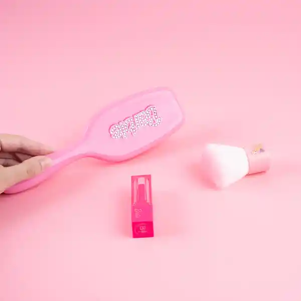 Cepillo Desenredante Serie Barbie Rosa Miniso