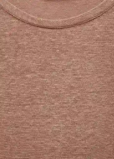 Camiseta Liman Rosa Palo M Hombre Mango