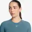 Nike Camiseta Pro Df 365 Crop Manga Larga Mujer Azul Talla S