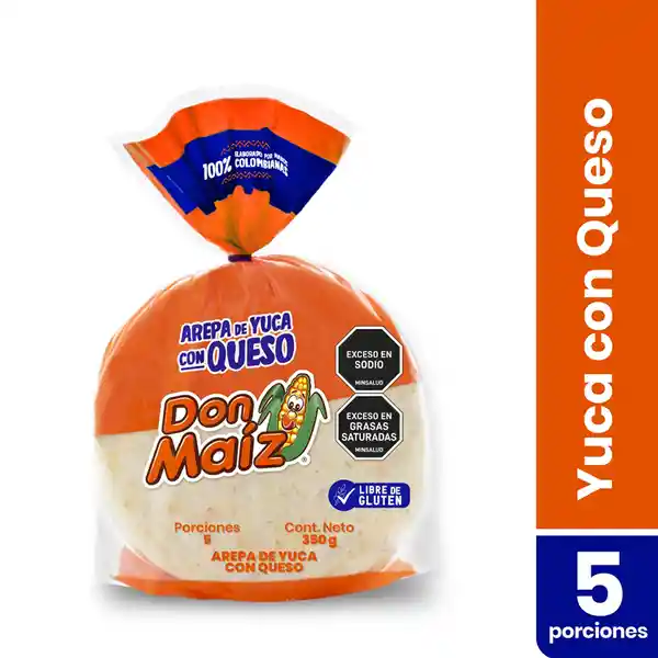 Arepa Don Maiz De Yuca 5 U. 350 G.