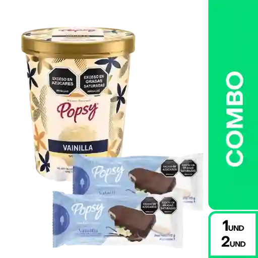 Combo Popsy Litro Vainilla + Paleta Vainilla