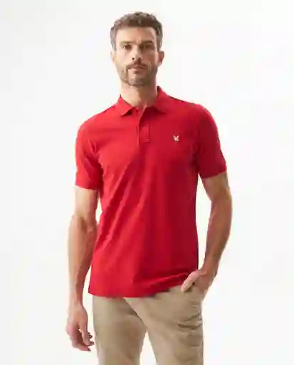 Camiseta Polo Muscle Masculino Rojo Navidad Medio L Chevignon