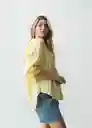 Camisa Nani Mujer Amarillo Creme Claro T S 012G386 Naf Naf