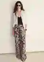 Pantalón Nemo Marrón Talla XS Mujer Mango