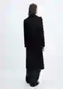 Abrigo Linda Negro Talla L Mujer Mango