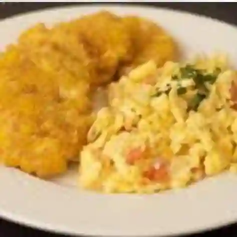Huevos con maiz dulce