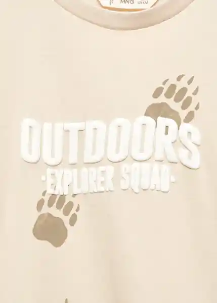 Camiseta Explorer Arena Talla 10 Niños Mango