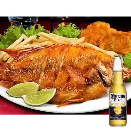 Combo Tilapia + Corona Extra 355 ml