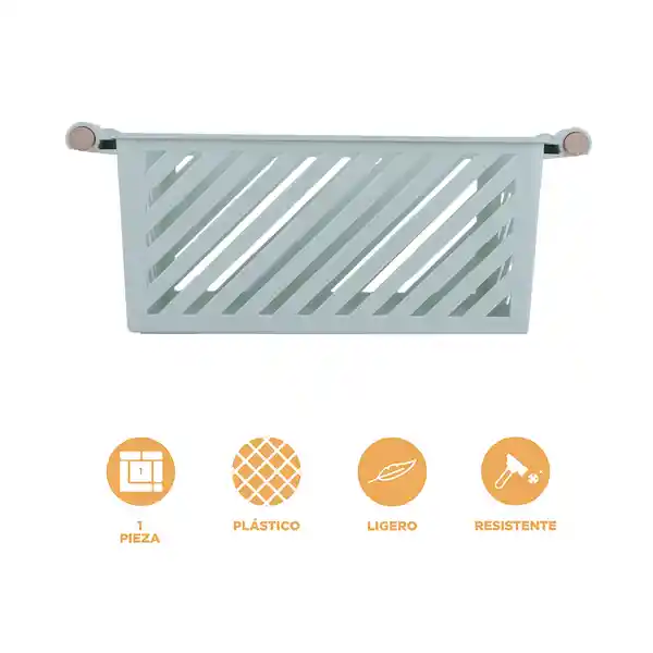 Organizador Plástico Cesta Almacenamiento Apilable Verde Miniso