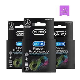 3 x Condones Durex Placer Prolongado