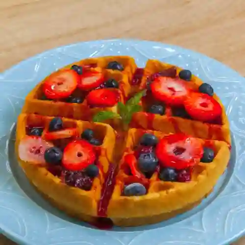 Waffle con Frutos Rojos