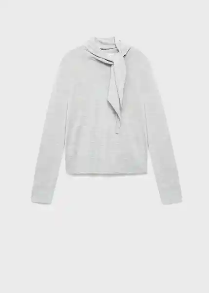 Jersey Amaio Gris Talla L Mujer Mango